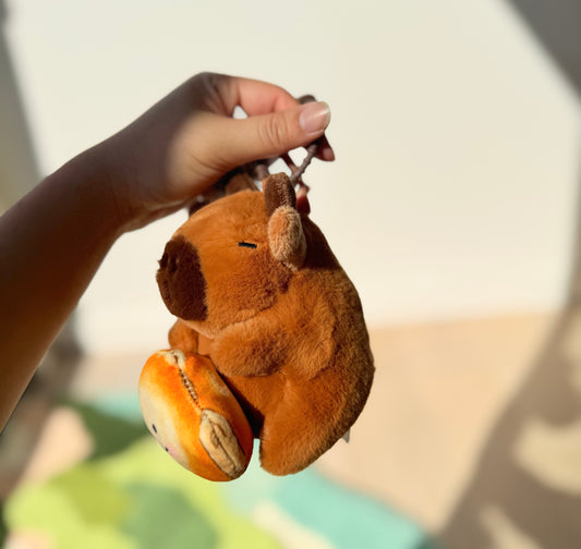 Highland Capy Cow - "Chubby Bun" Plush Bag Charm