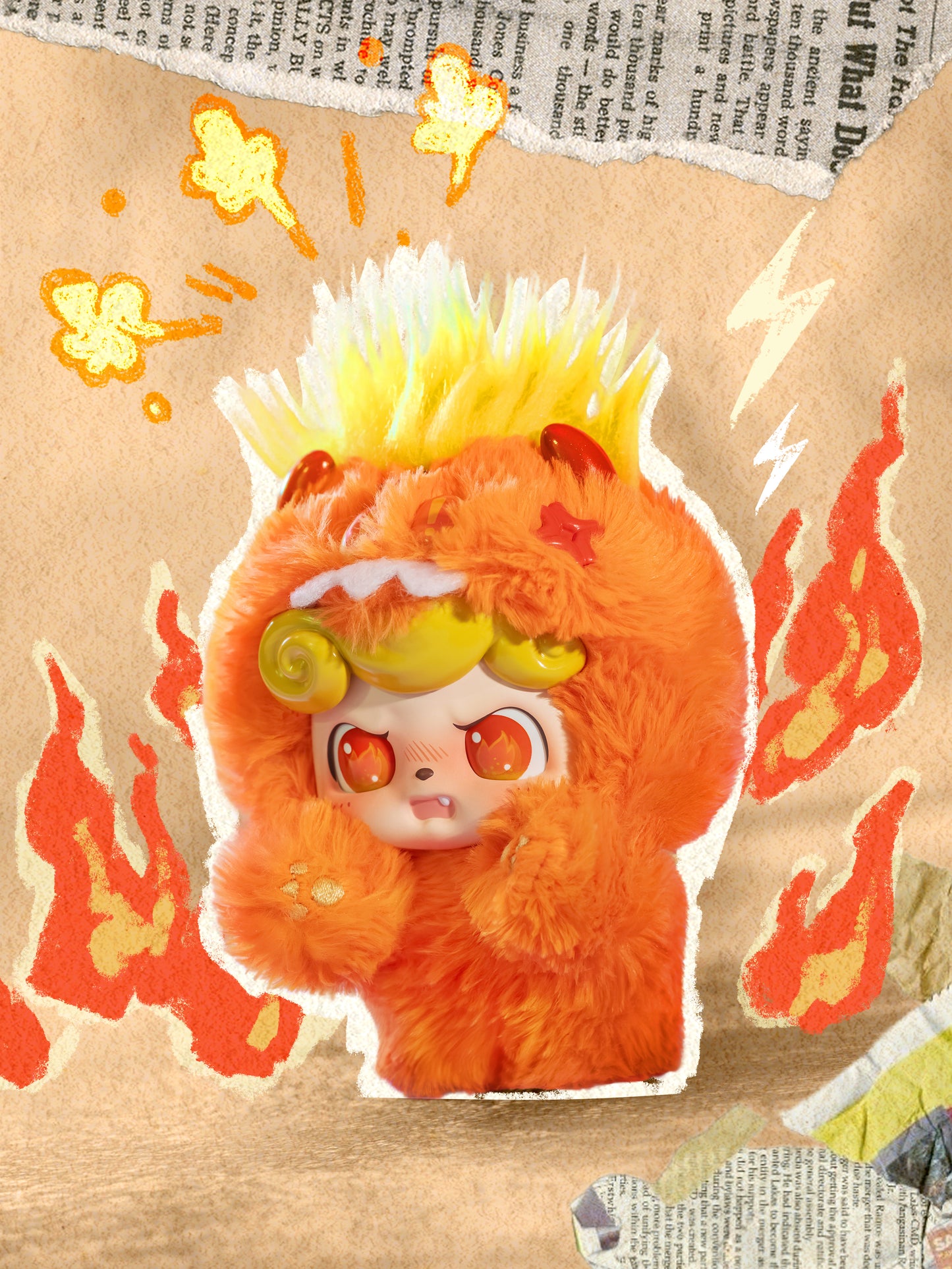 Q. KID - Emotional Hairy Monsters Series Plush Blind Box