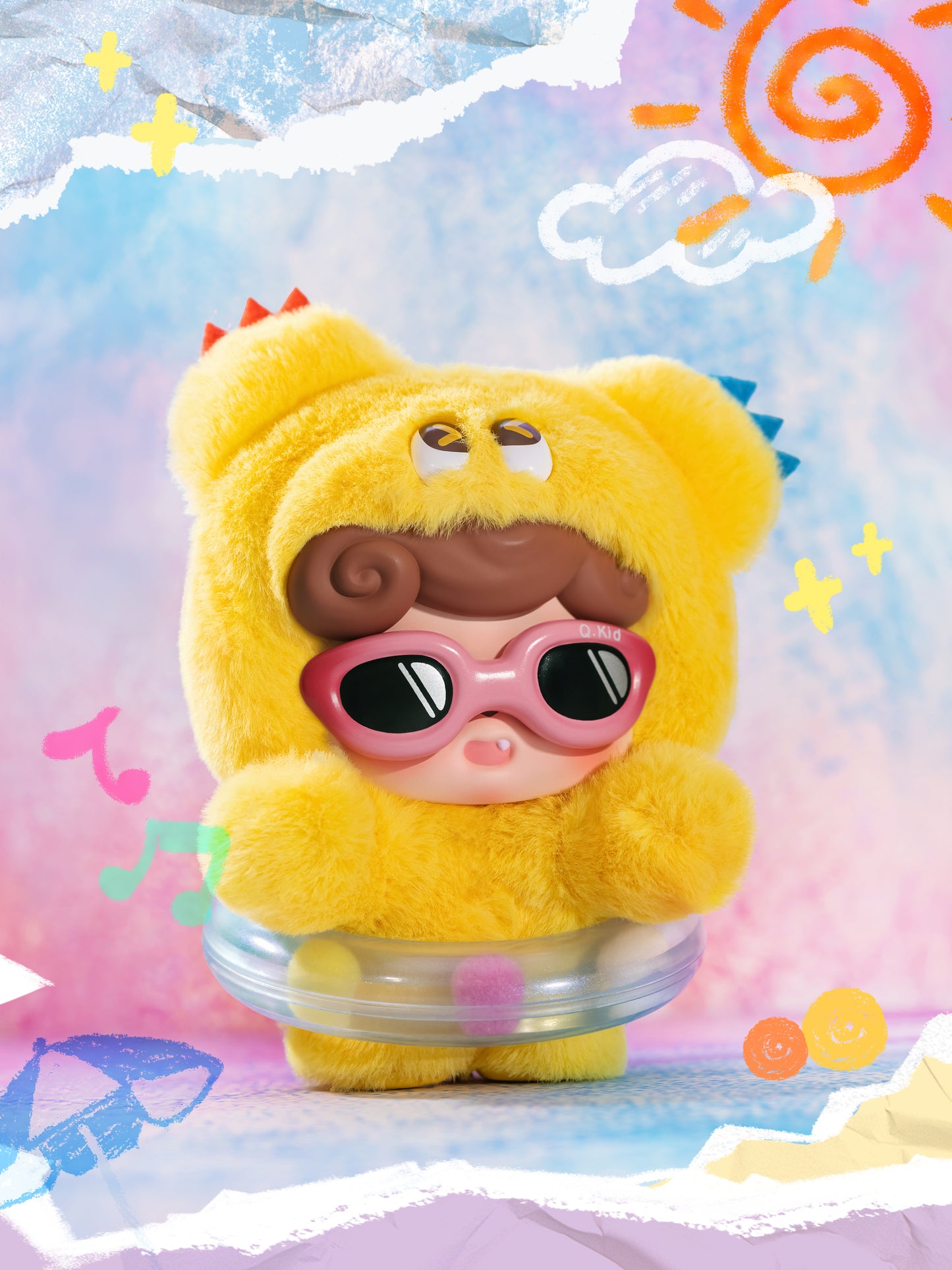 Q. KID - Emotional Hairy Monsters Series Plush Blind Box