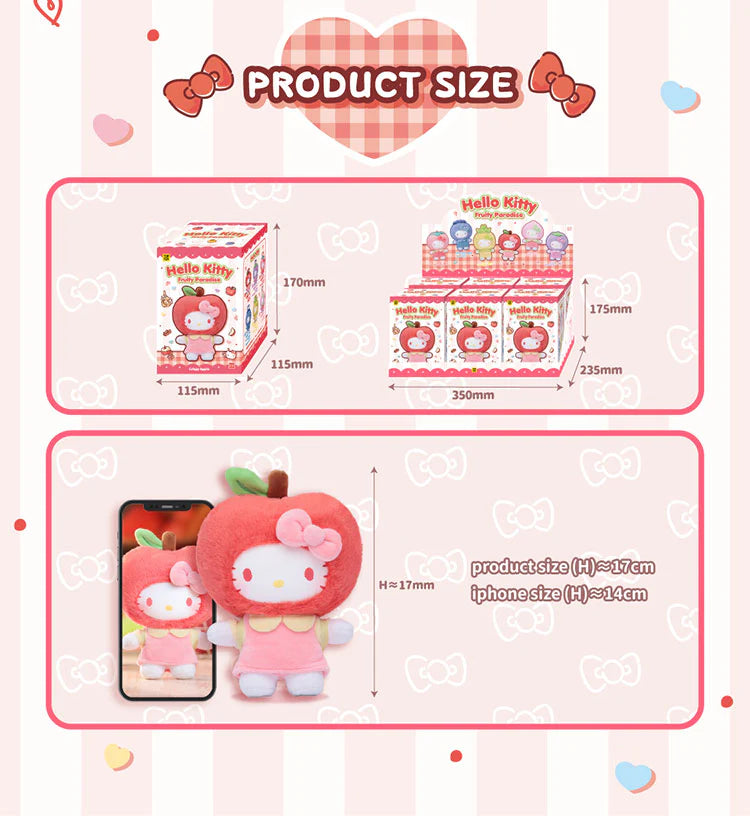 TOP TOY - Hello Kitty Fruity Paradise Series Plush Pendant Blind Box