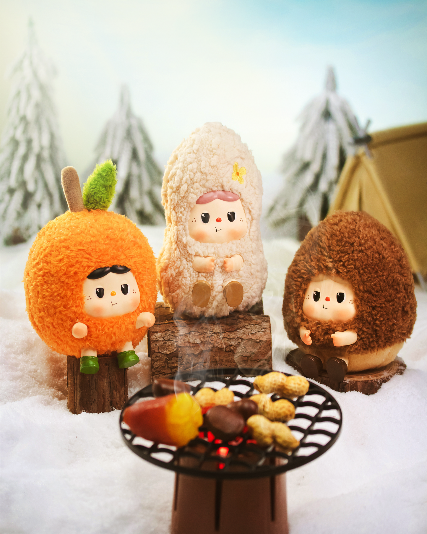 Warm BAOABAO Fireside Tea Party Series Vinyl Plush Key Chain
